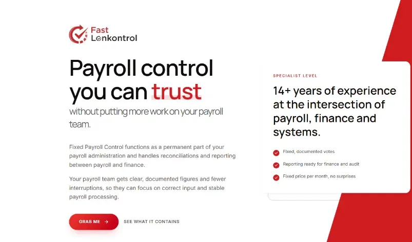 Fast Lønkontrol project visual
